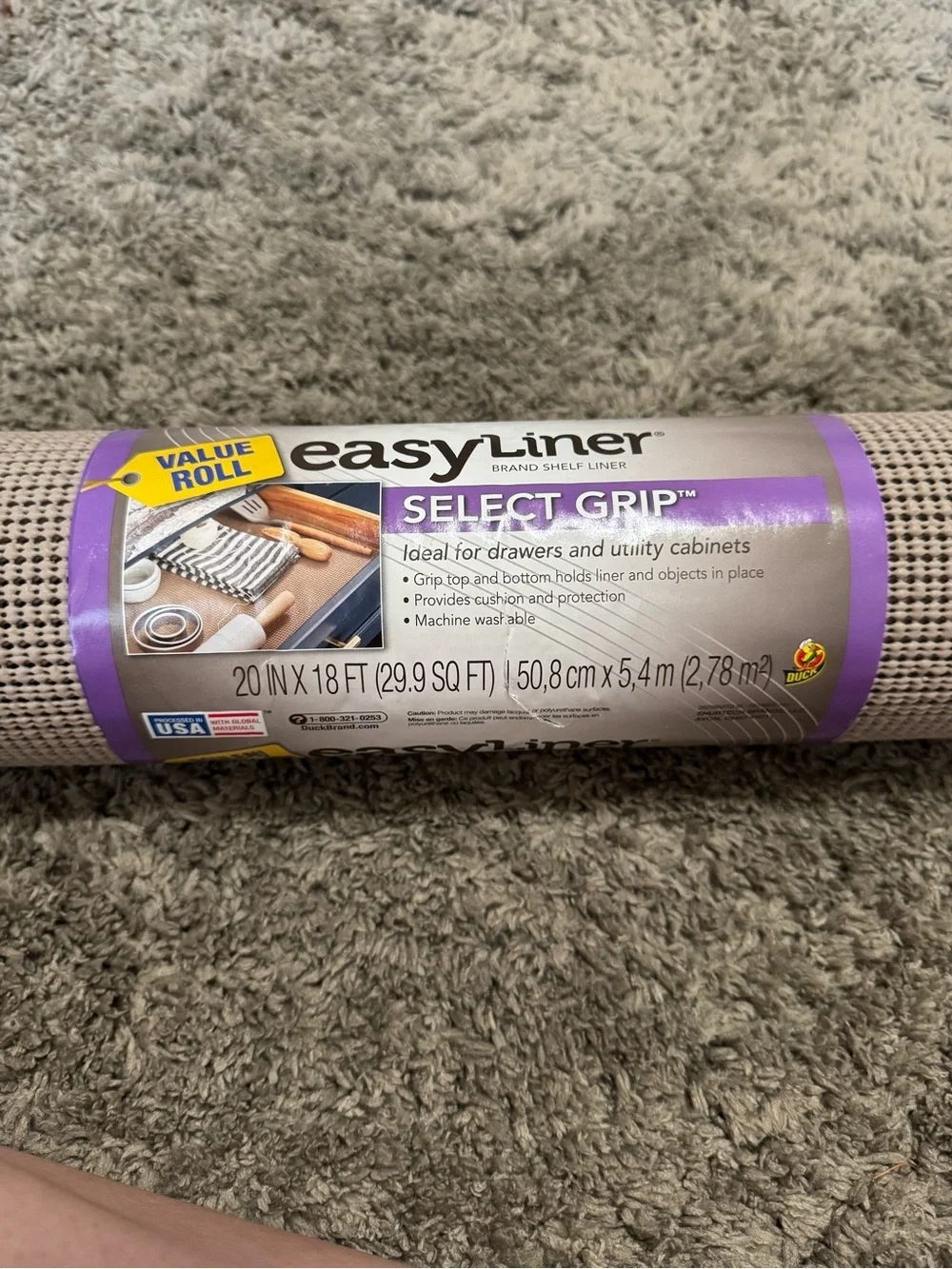 Duck Brand EasyLiner Select Grip Shelf Liner – New Value Roll